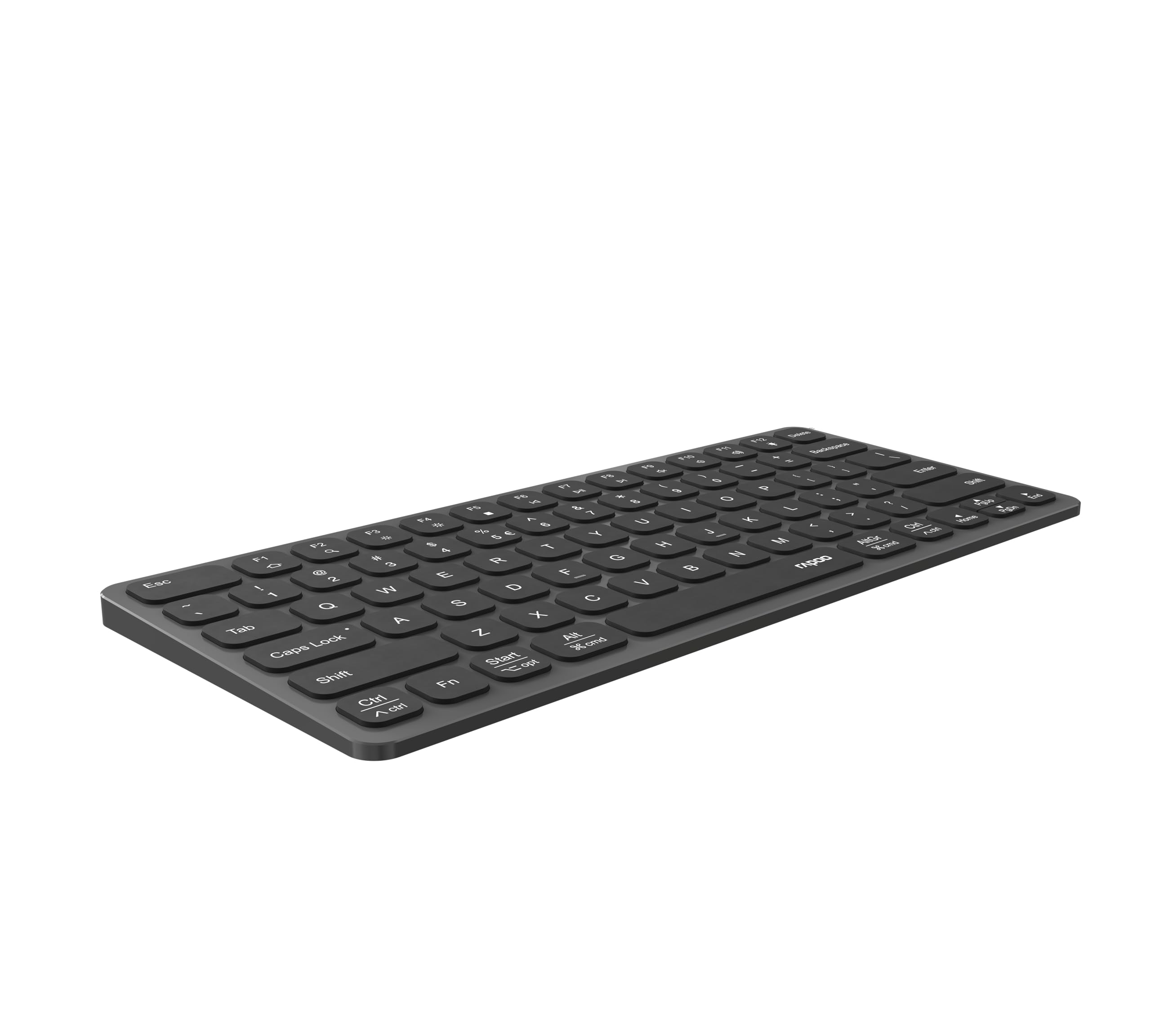 Rapoo E9350L draadloos compact toetsenbord met numeriek donkergrijs Rapoo E9350L draadloos compact toetsenbord met numeriek donkergrijs