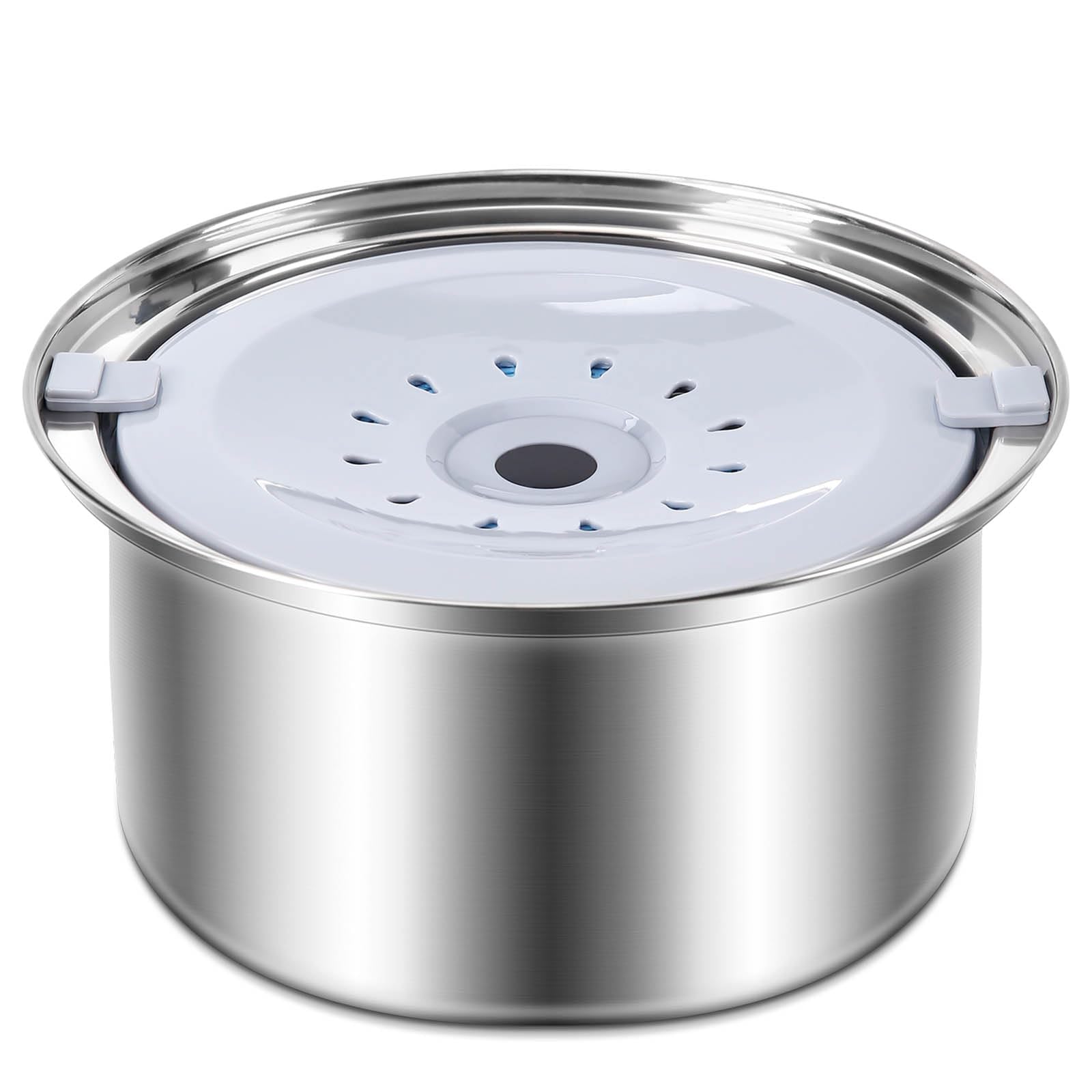 WEINIDASI Cuenco para Perros de Acero Inoxidable, 3L Premium Bebedero Perro Antigoteo, Gran Capacidad Bebedero Perro, para Todos los Perros y Gatos