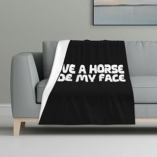 Save A Horse Ride My Face Flannel Blanket Cozy Nights Soft Throw Blanket Couch, Bed, Sofa