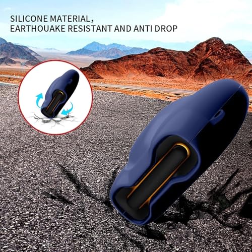 Image of MoonMart Silicone Case Cover Compatible with Boult Astra, UFO, Mustang & GoBoult Ember (Blue)