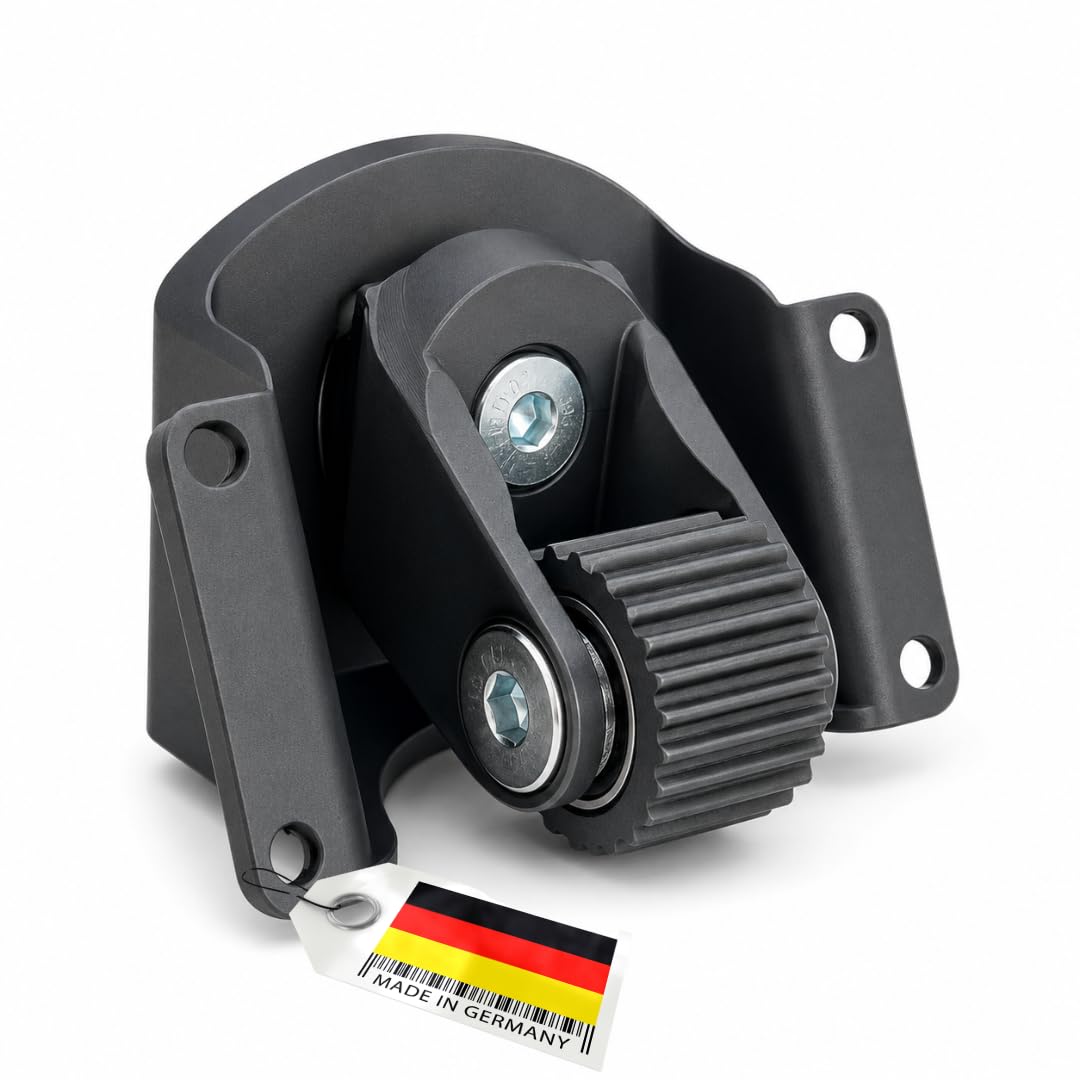 Rueda trasera giratoria 360° para robot cortacésped – Rueda de repuesto premontada con rodamiento de bolas – Compatible con Gardena R40Li, Husqvarna 105, Flymo 1200, McCulloch ROB – Resistente