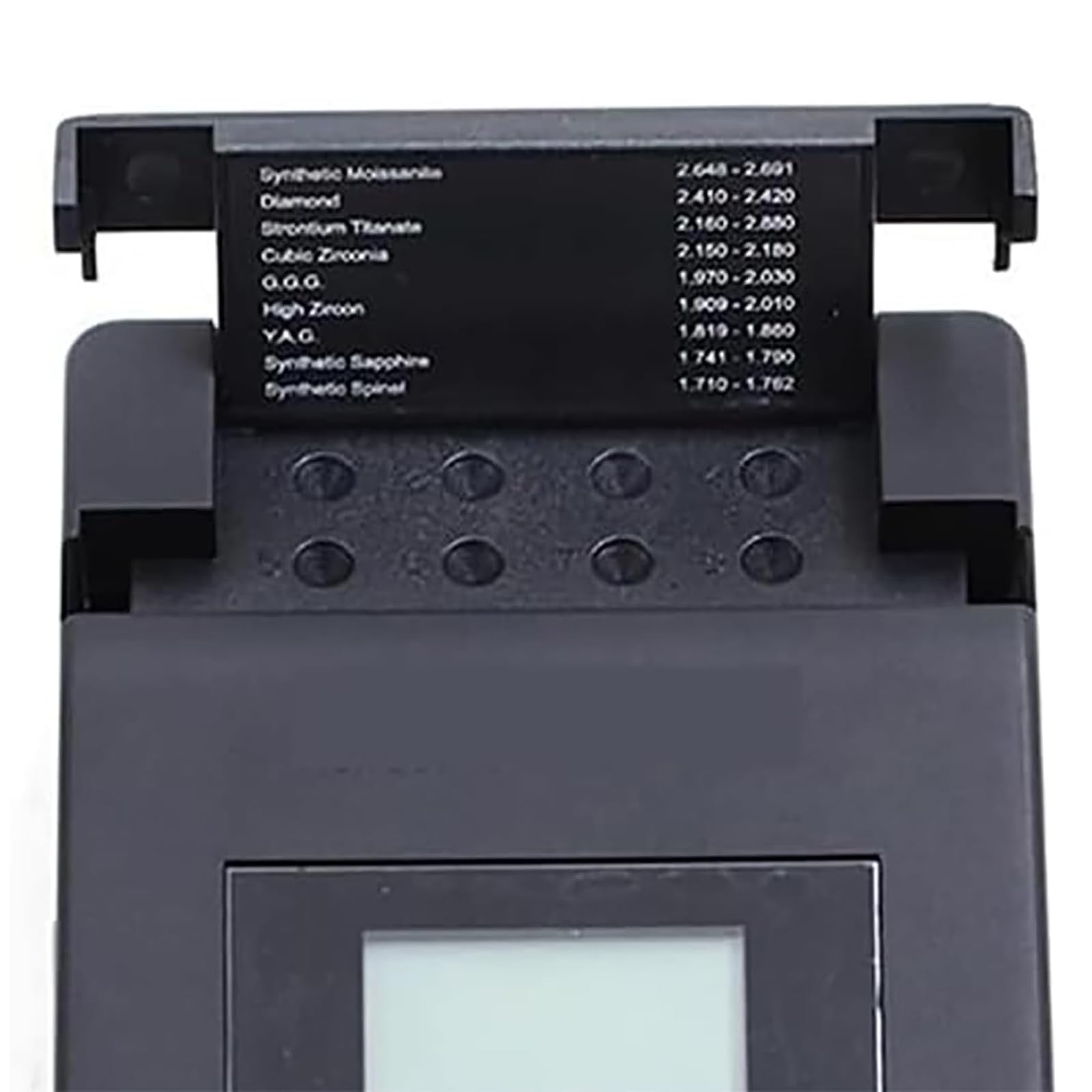 Cyfrowy refraktometr, elektroniczny miernik indeksowy z wyświetlaczem LCD, mierzy współczynnik załamania światła 1.000-3.000 dla kamieni szlachetnych, takich jak diament i moissanit