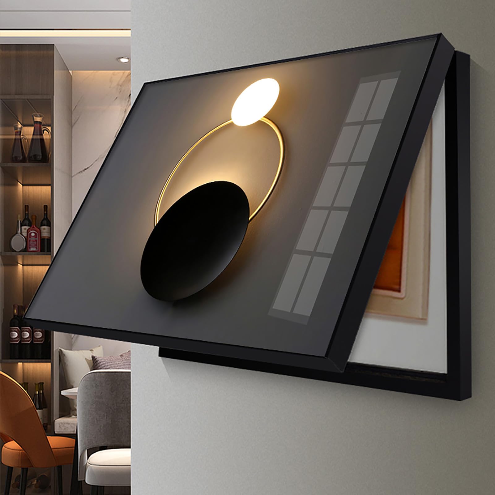 Copri Quadro Elettrico Decorativo | Cassaforte per Quadro Copri Contatore con Cornice Protezione e Stile per il tuo Quadro Elettrico,50x40cm