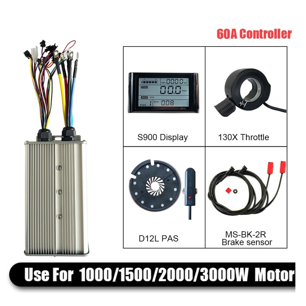 Dla 48V-72V 1000W-3000W Zestaw sterownika silnika roweru elektrycznego z wyświetlaczem LCD S900 Akcesoria rowerowe elektryczne