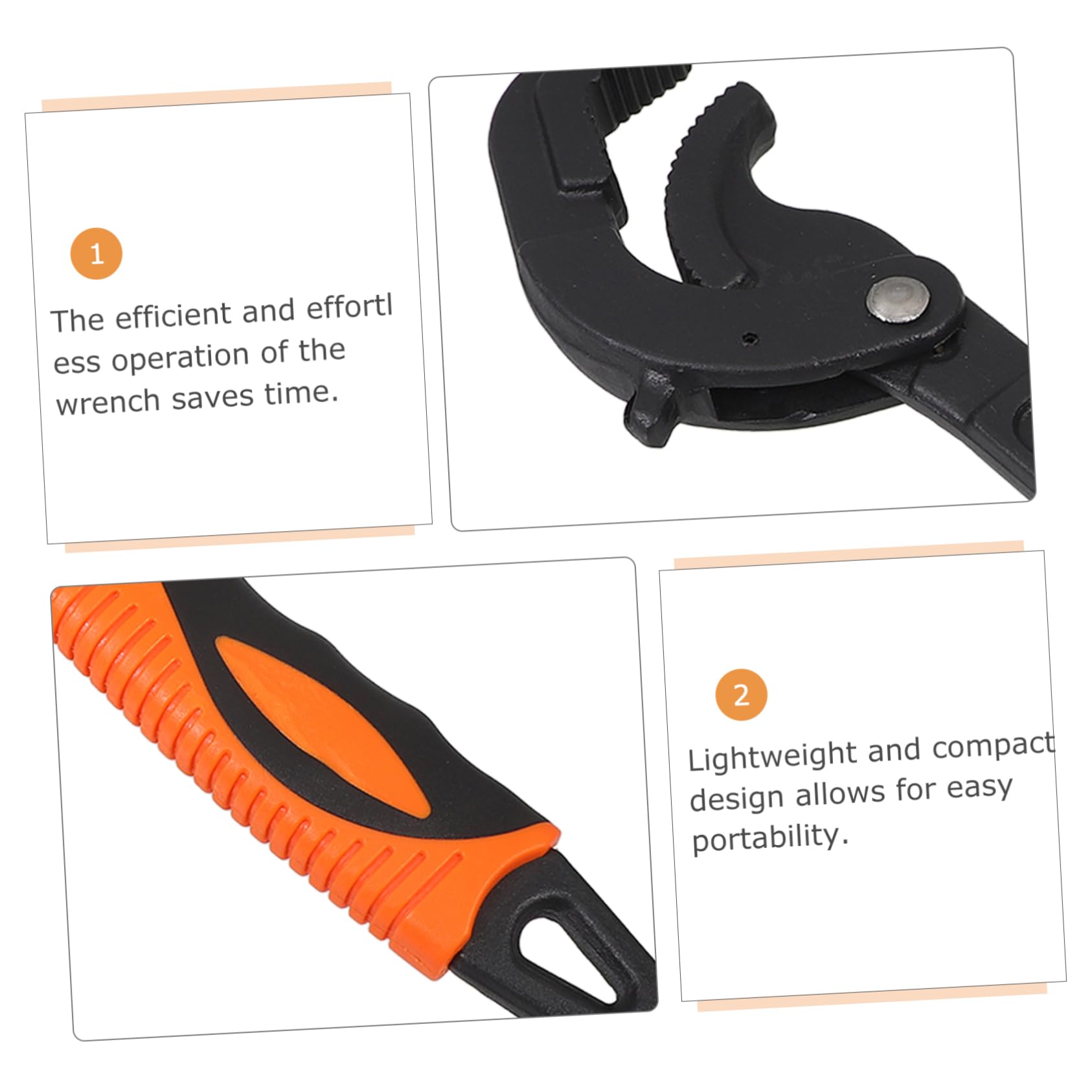PRETYZOOM Llave Multifunción Ajustable Llave Inglesa para Plomería para Lavabos y Espacios Reducidos Herramienta de Fontanero