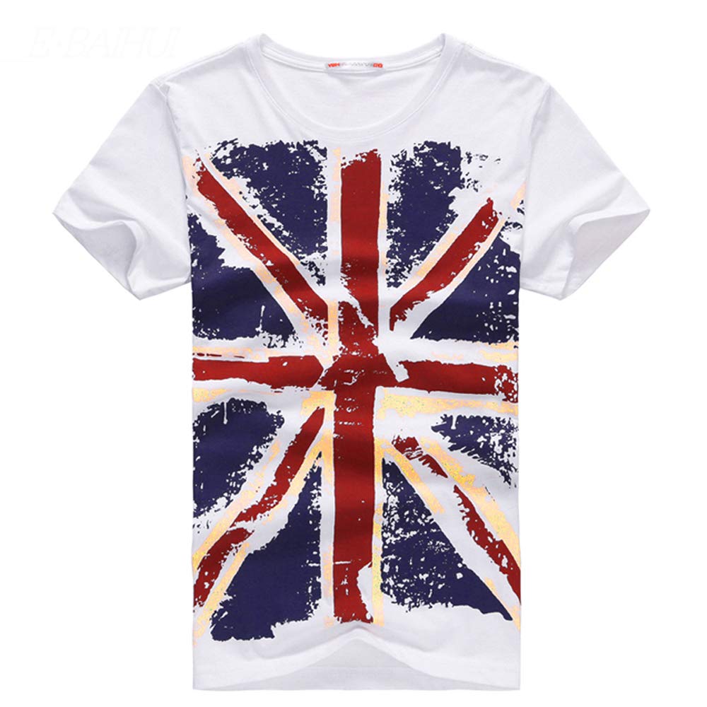 E-BAIHUI Men Clothing Summer Male Slim t Shirts Cotton T-Shirts Casual