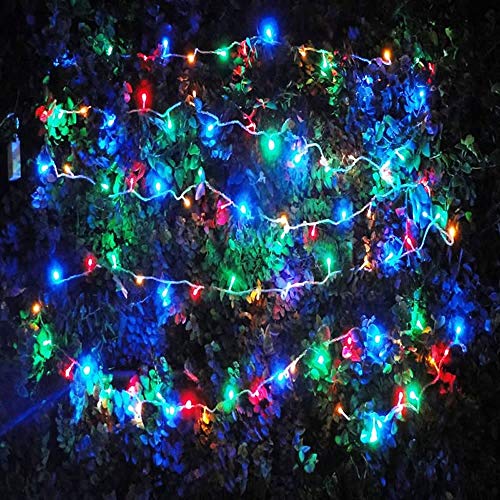 Pisca Pisca Cordão de Led Natal 100 LEDs Controle 8 Funções 110 volts Color