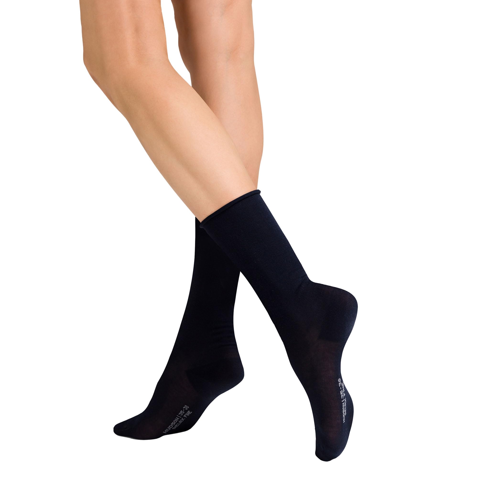 Hudson Women's Blue (Marine 0335) 015020 Relax Fine Calf Socks, 2.5/5 (Manufacturer Size: 35/38)
