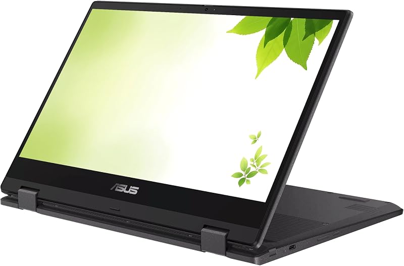 ASUS 14” FHD Touchscreen Chromebook with 360 Hinge, MediaTek Processor Up to 2.2GHz, 8GB DDR4 RAM, 128GB SSD, Super-Fast WiFi, Chrome OS, Pastel Black (Renewed) image 2