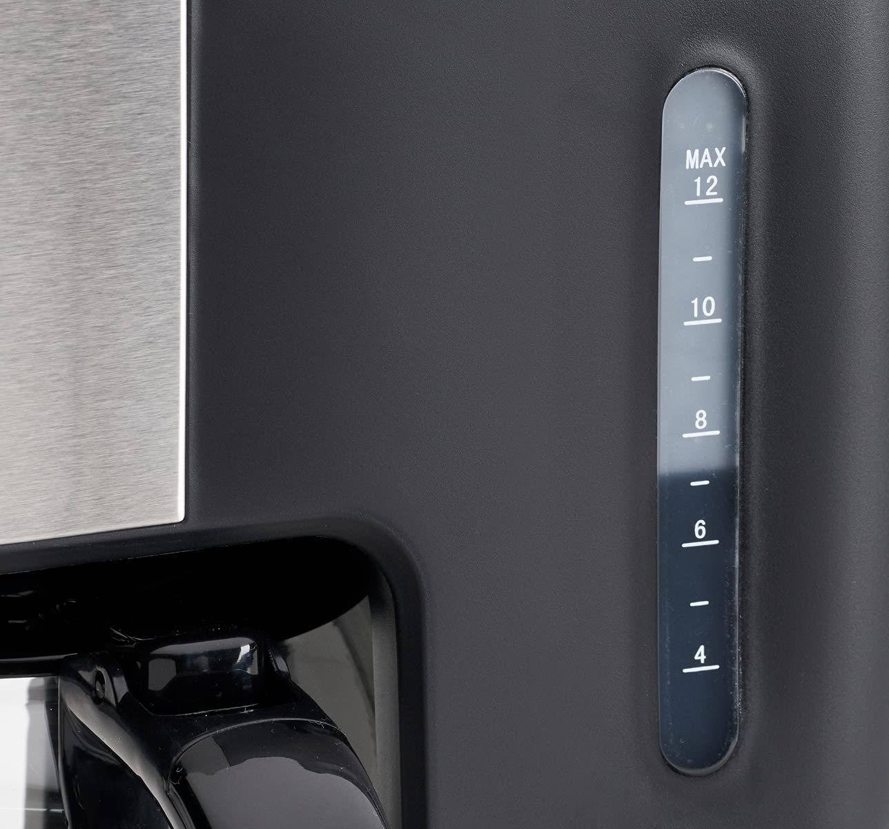 Clatronic KA 3642 Cafétera Programable Eléctrica de Goteo Automática, 900 W, Acero inoxidable, Gris/Negro