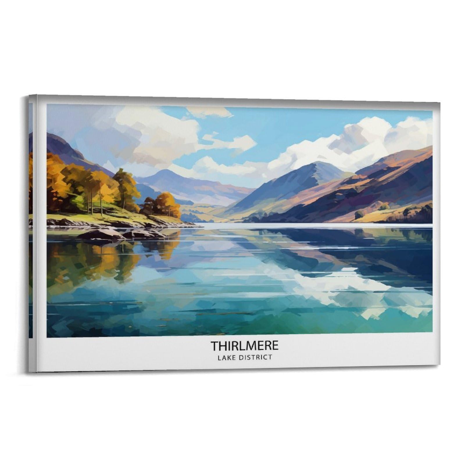 xiaoxiaoshen Thirlmere Lake District Travel_1_4 Canvas Poster Wall Art Prints Room Aesthetic Murals Bedroom And Living Decorations 24x36inch(60x90cm)