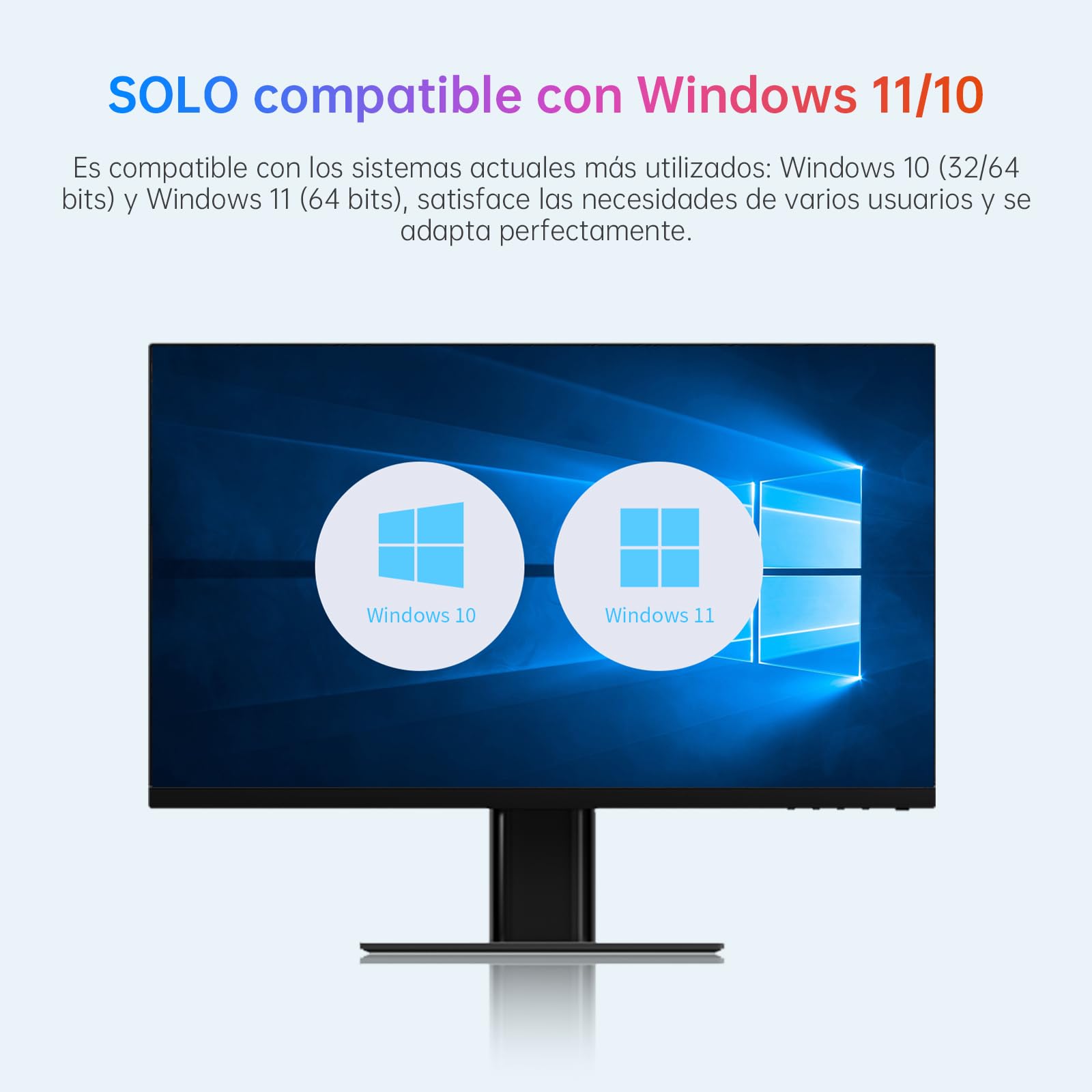 AX5400 Adaptador WiFi USB para PC, USB3.0 Tri-Banda 6/5/2,4GHz Antena WiFi PC, 2 Antenas de Alta Ganancia, Latencia Ultrabaja, MU-MIMO, OFDMA, WPA3, Compatible con Windows 11/10
