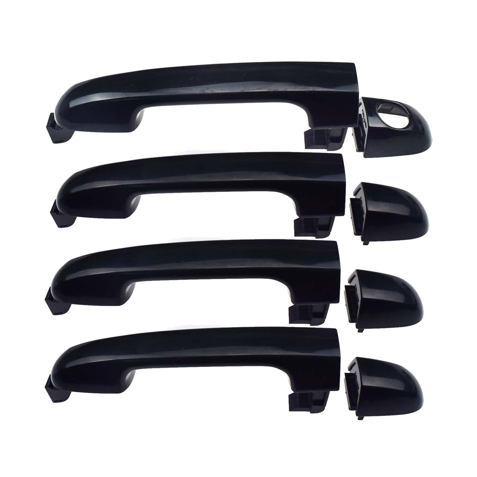 BWJQQJ Car Outer Door Handle for Hyundai for I20 2007 2008 2009 2010 2011-2014 Exterior Door Handle 82651-1J000 83652-1J000 83652-1J000CA(Front Rear 4piece)