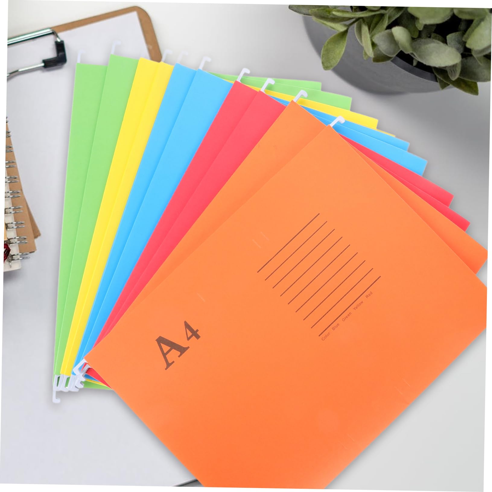 Housoutil 20 pezzi Cartelline Sospese Organizer Documenti Resistente Carta Premium con Etichette per Schedario Ufficio e Archiviazione Facile