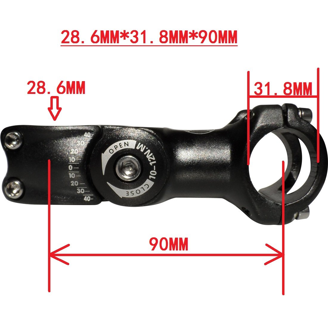 Amazon | 自転車ステム 自転車用ハンドルステム クランプ径28.6mm