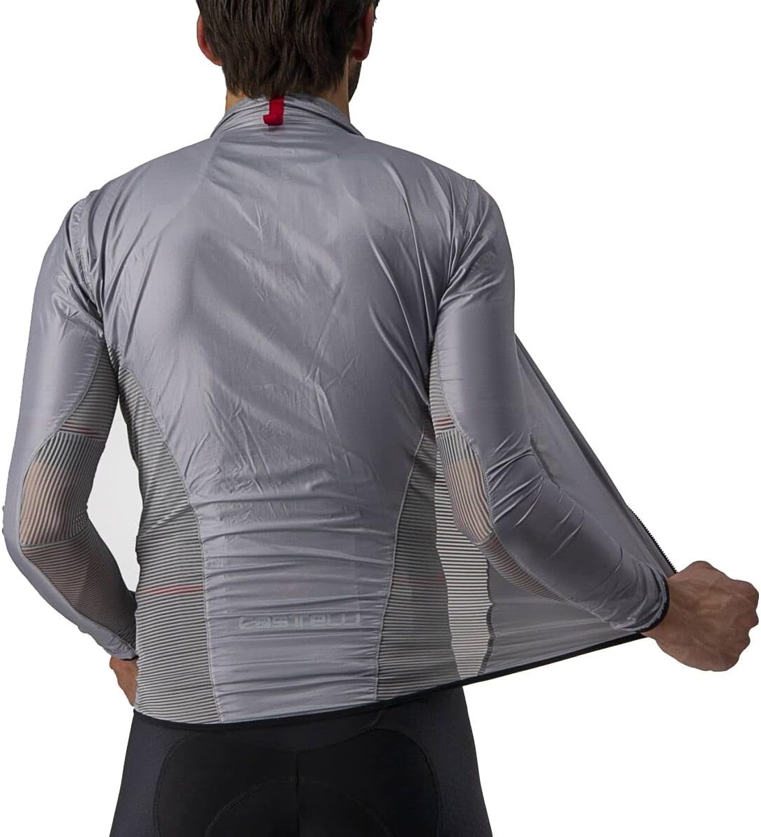 CASTELLI Men’s Aria Shell Jacket, Highly Packable Ultra-Light Wind Protective Cycling Apparel for Road Cycling & Bike Rides