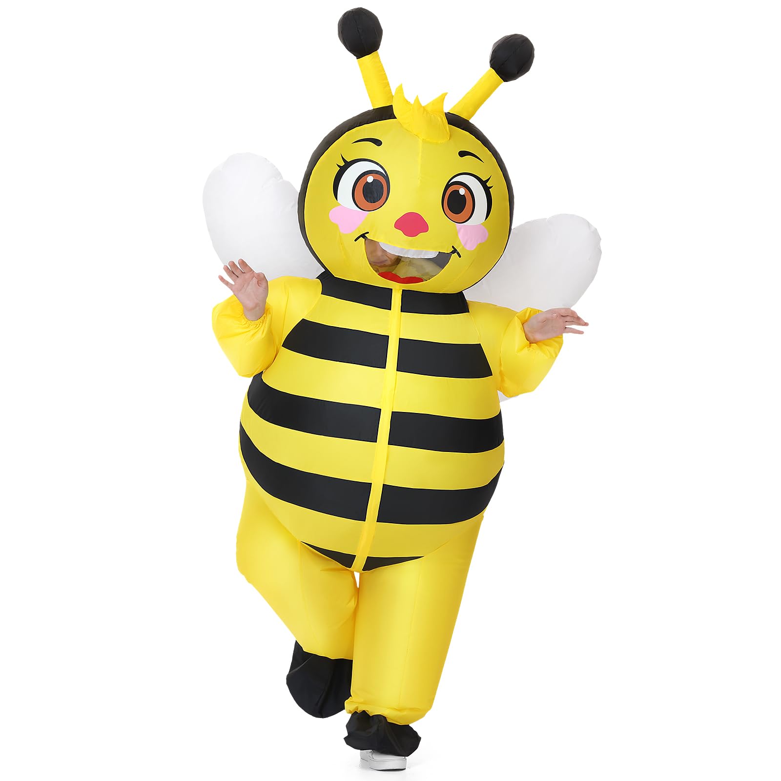 Anroong Inflatable Bee Costume for Kids Bumble Bee Halloween Blow Up Costumes for Boys Girls Cosplay Party Carnival Birthday (Kids)