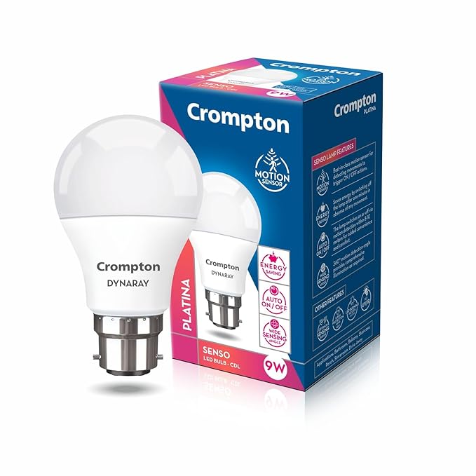 Crompton Dynaray 9W Motion Sensor LED Bulb Pack of 1