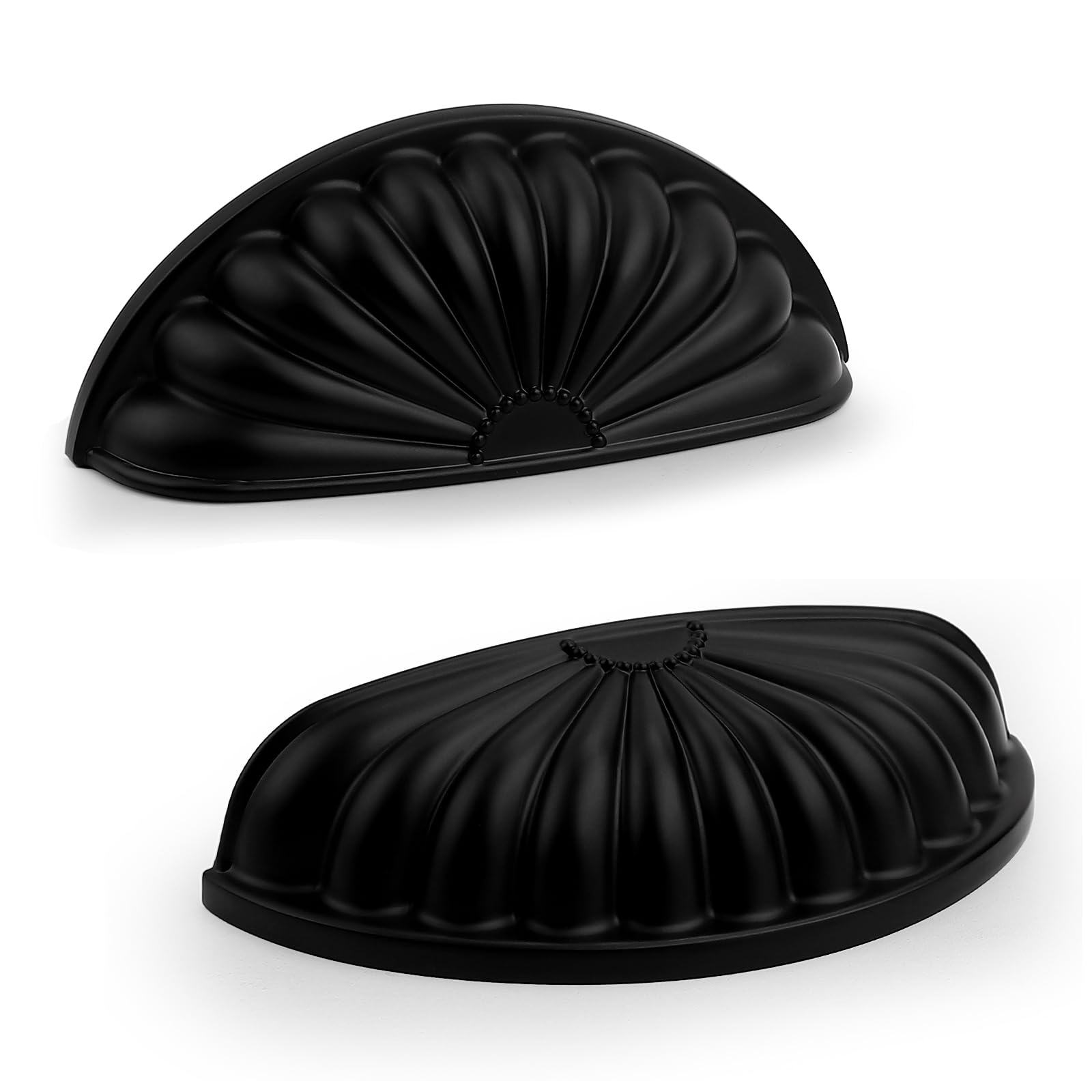 Tiradores de gabinete negro mate de 3 pulgadas con diseño ergonómico Probrico para cajones