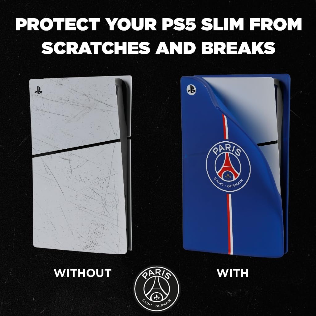Konix PSG Carcasa Protectora para Consola PS5 Slim - Silicona - Antigolpes - Antirayaduras - Azul