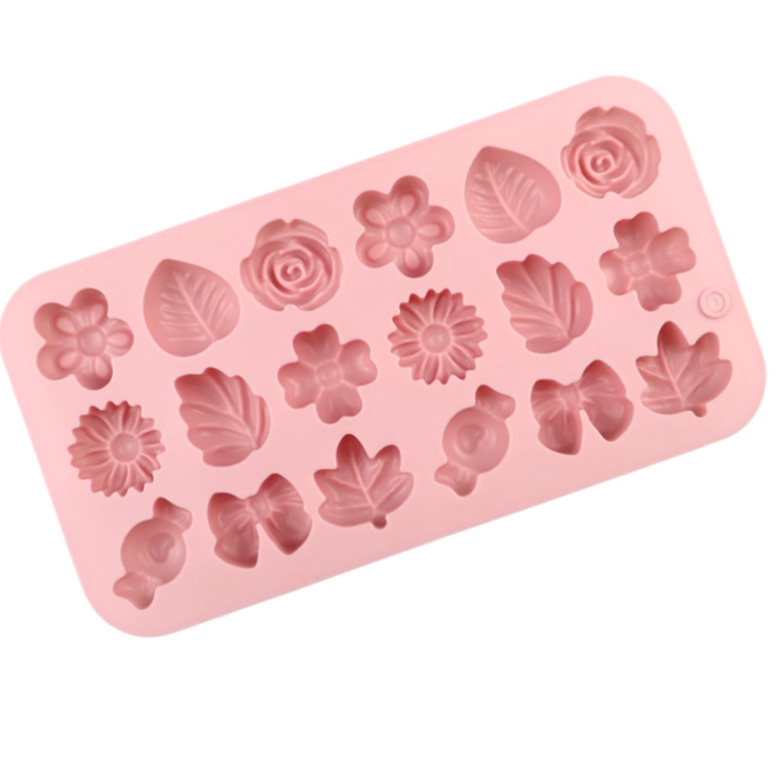 carotoe Food Grade Silicone Flower Molds for Chocolate Candy Baking Silicone Cake Decorating Molds Easy Cleaning Baking for Dessert