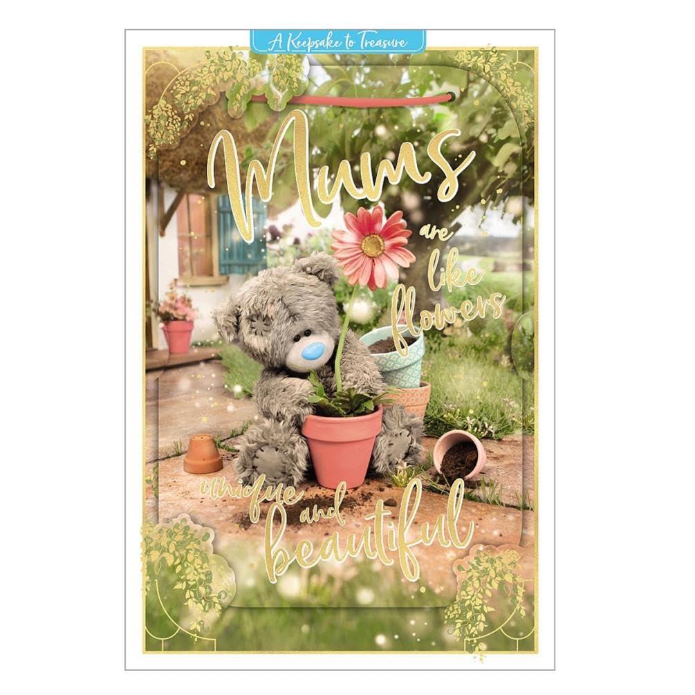 Me to You Tatty Teddy Mums Are Like Flowers Photo Finish Mother's Day Card