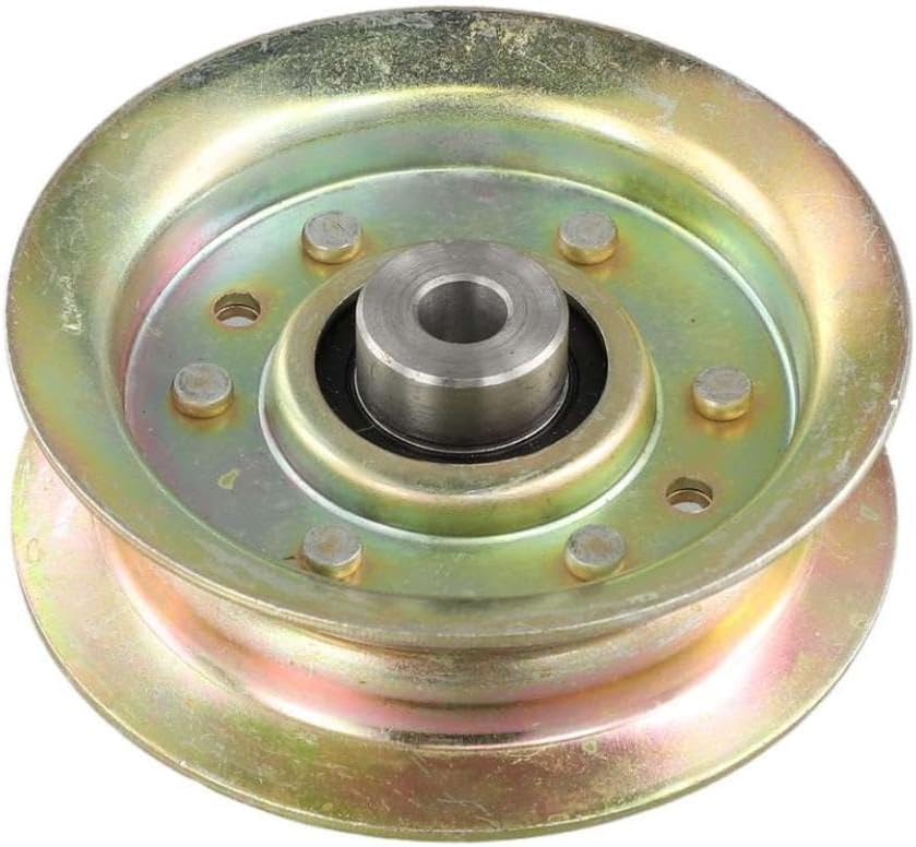 Flat Idler Pulley 532173437 Compatible with for Mowers Fits for 42 Deck Models LT1000 LT2000