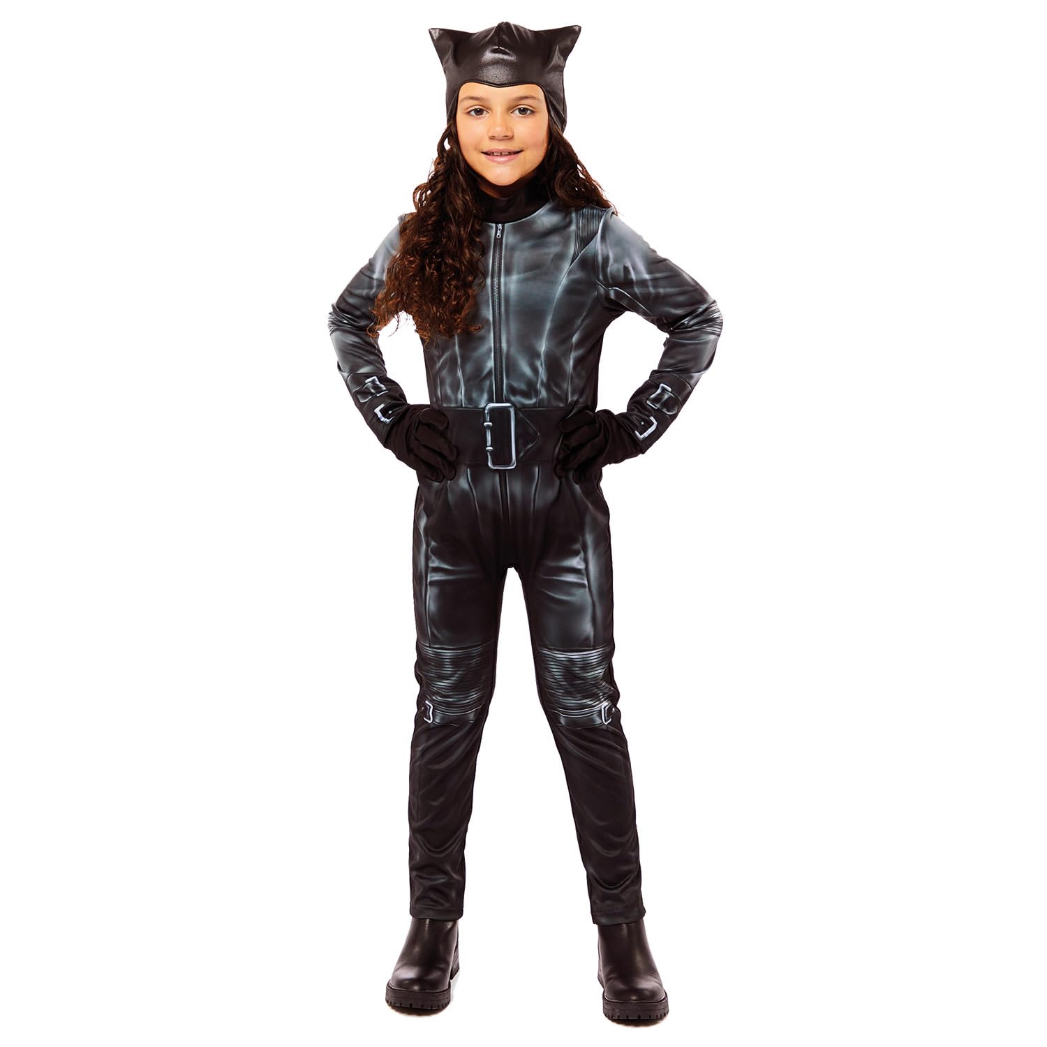 amscan (PKT) (9913375) Child Girls Catwoman Movie Costume (3-4yr), Black, Age: 3-4 Yrs - Image 3