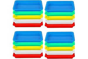 Art Trays for Kids with Lids - 20 Pcs Sensory Trays for Sensory Play