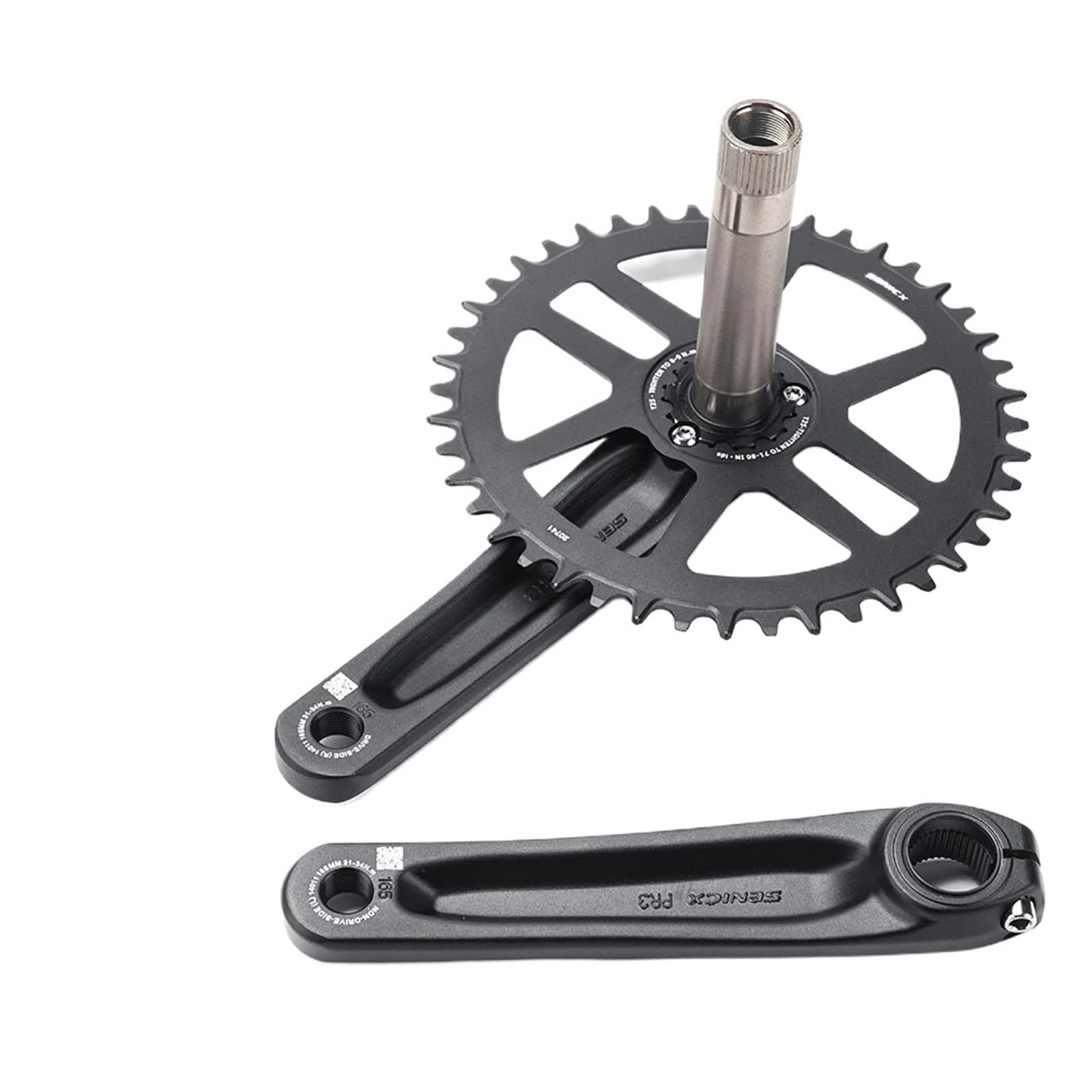 Amazon.co.jp: SENICX PR3 グラベルバイククランクセット 40T/42T/44T