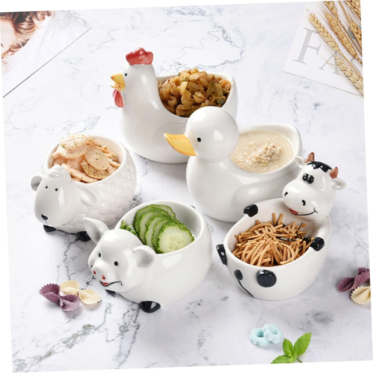 1set Ceramic Chopsticks Holder Japanese Style Chopsticks Rest Premium Ceramic Tableware for Utensils Creative Easy to Clean and
