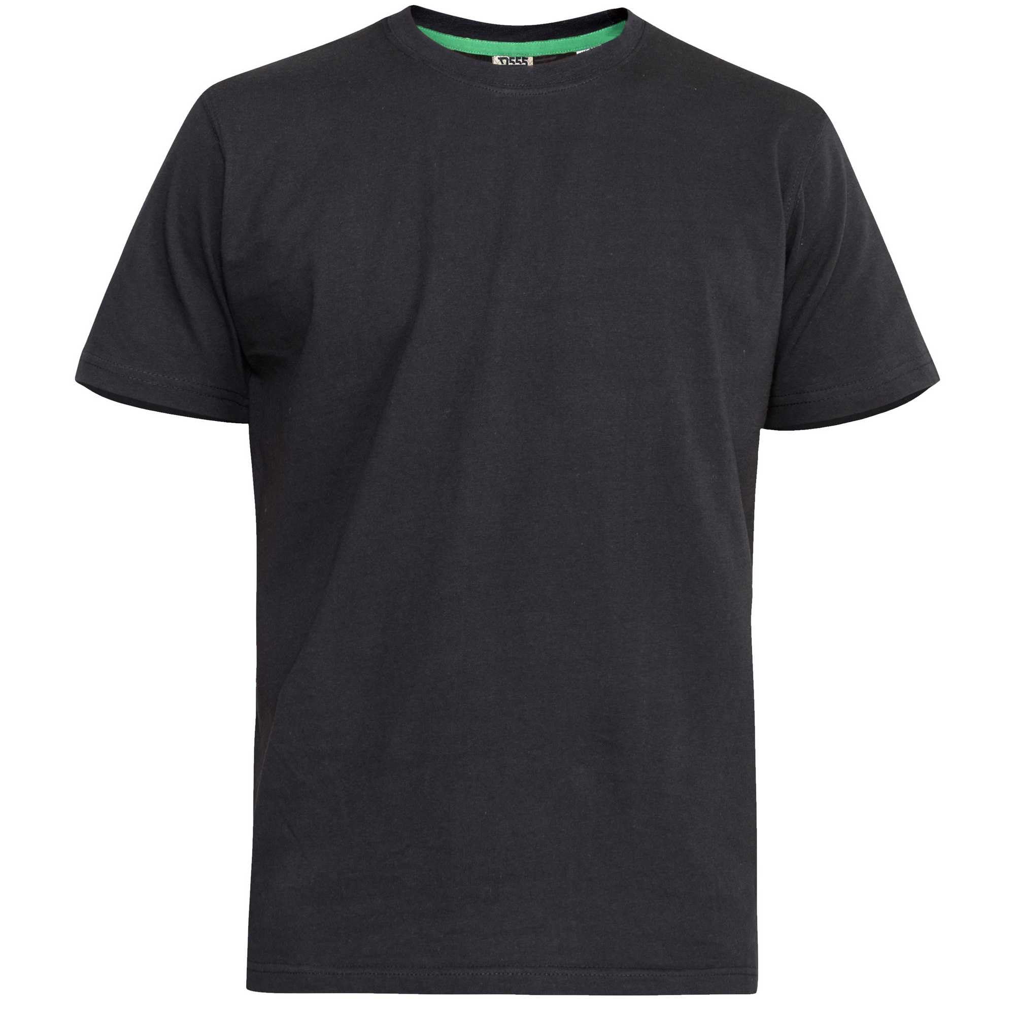 Duke Fenton Kingsize D555 - Camisetas de cuello redondo para hombre (paquete de 2)