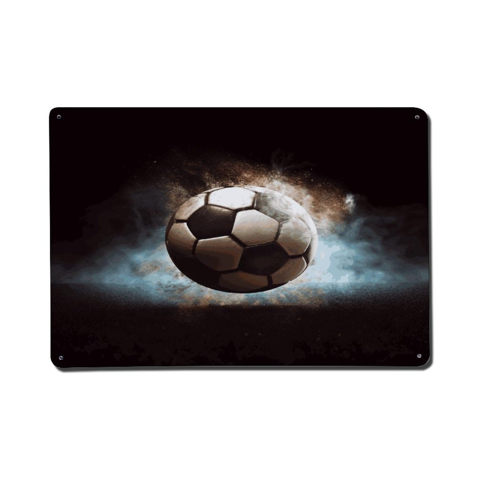 Adfgyerh Style Sport Soccer Metal Signs Funny, Aluminum Tin Sign Indoor Outdoor Decor, Vintage Signs For Home Office Kitchen Bar Cafe Garden Farmhouse Wall Decor