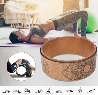 Drfeify Yogahjul, PU-gummi med Antihalkdesign, Stöder 440 Pund för Träning i Hemmet och på Gymmet