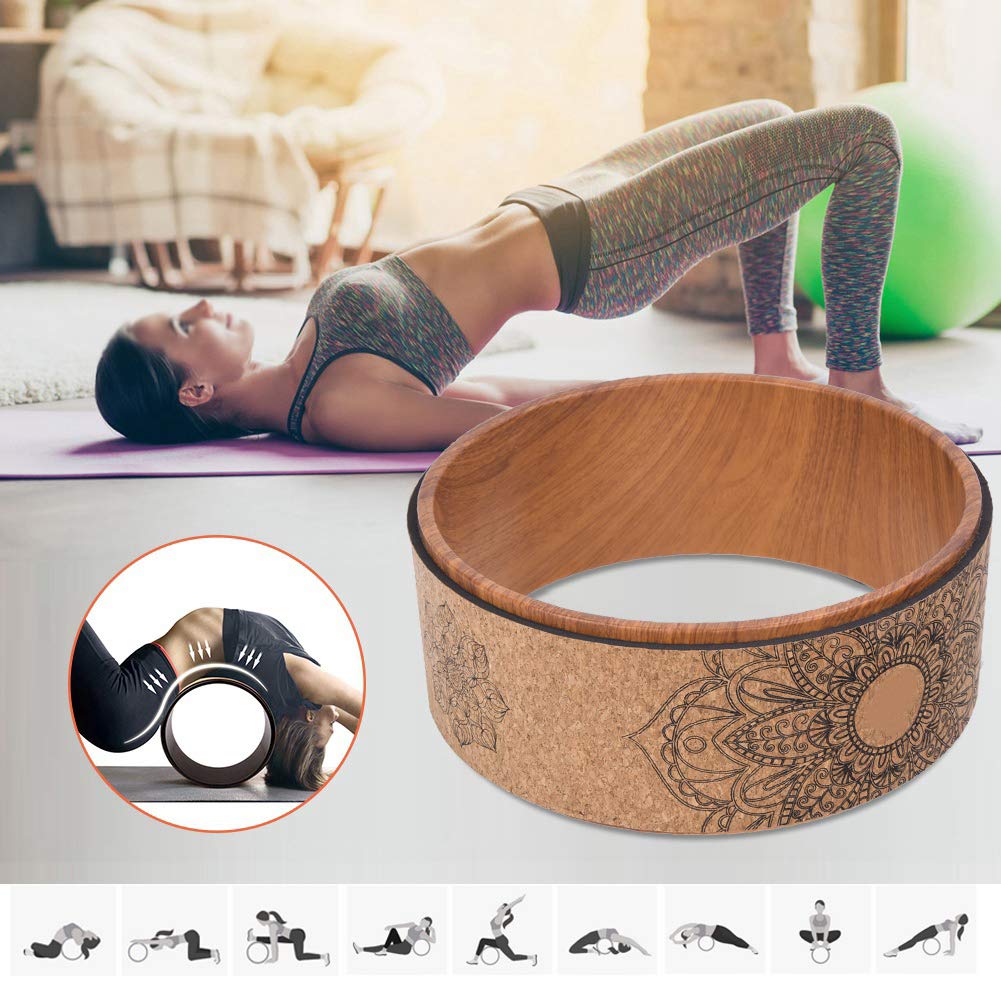 Cerchi per ruote da yoga Gomma PU premium ad alta densità a strappo Flessibile per allenamento in palestra Strumento per allenamento per la schiena per yoga Fitness Bodybuilding