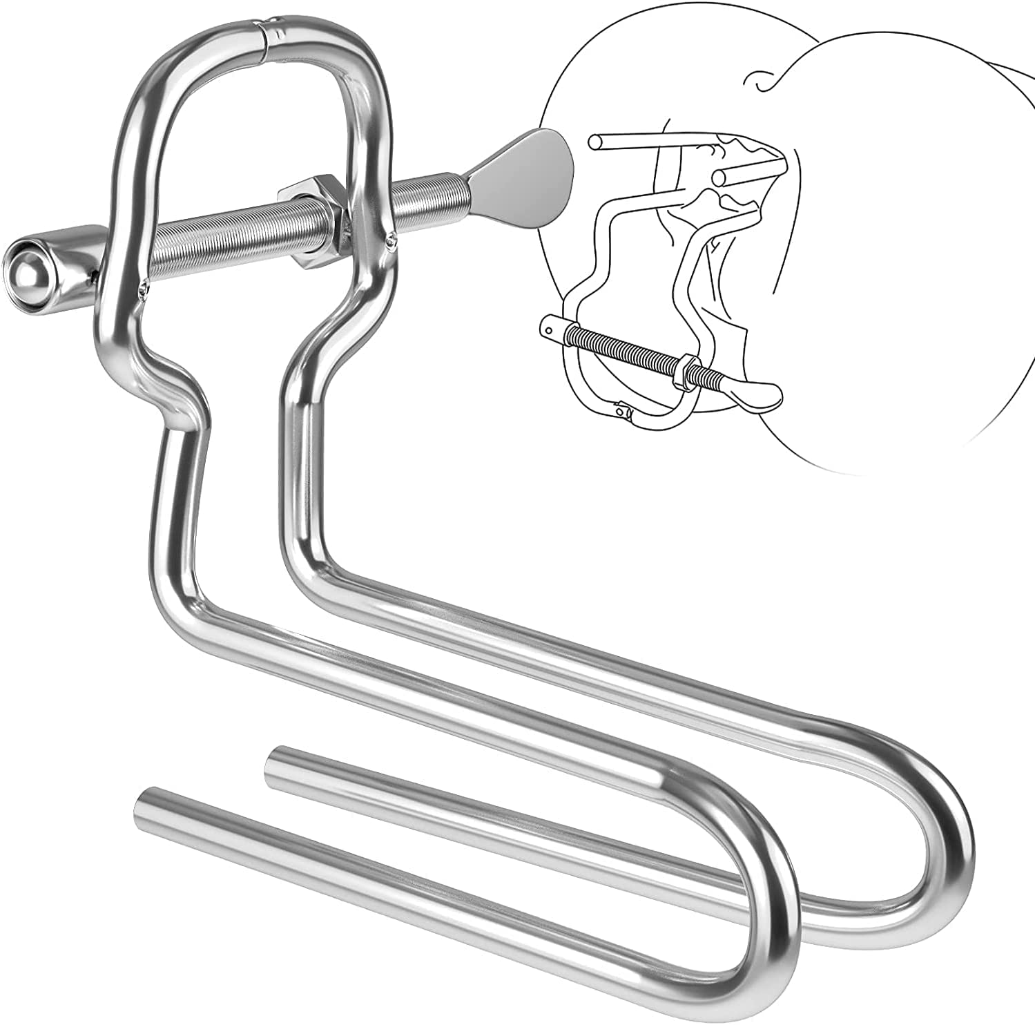 Dilatateur vaginal métal anal plug dilatateur vaginal SM speculum Butt plug réglable pussy Clamp plug fétiche masturbation sex toy