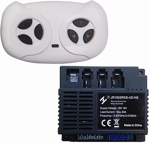 JR1922RXS-AD-NE 12V Niños Powered Ride on Car 2.4G Bluetooth Control remoto y receptor Kit Controlador Caja de Control Accesorios para Niños