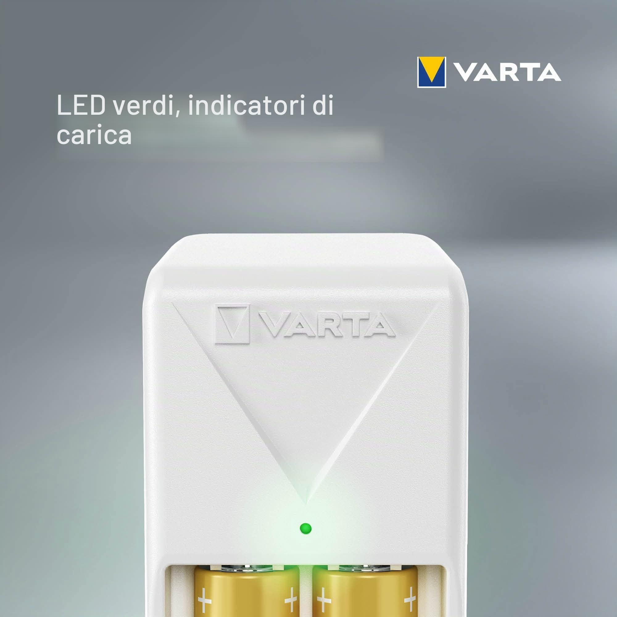 Mini Caricabatterie VARTA Con 2 AAA 800mAh Incluse – Ricarica AA/AAA In 4,5 Ore, Compatto E Sicuro - 3
