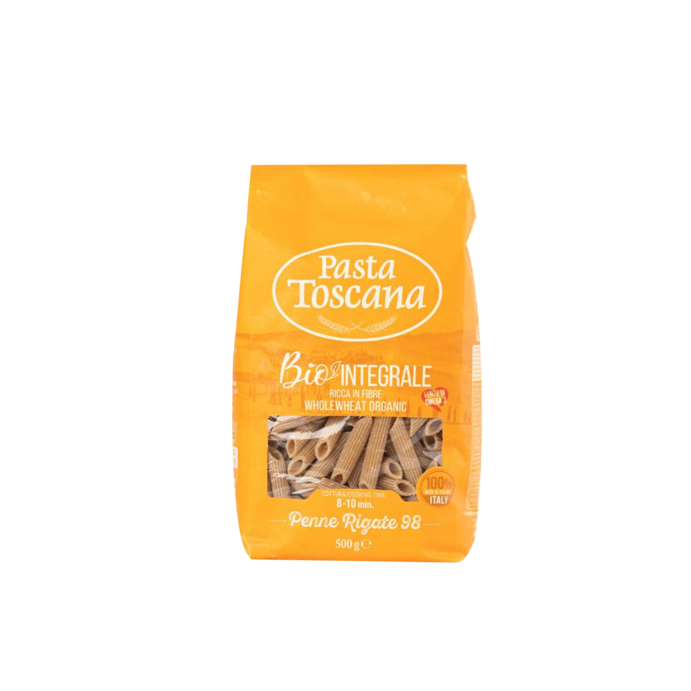Pasta Toscana Penne Rigate No.98 100% Tuscan Durum Wheat Semolina Pasta 500g
