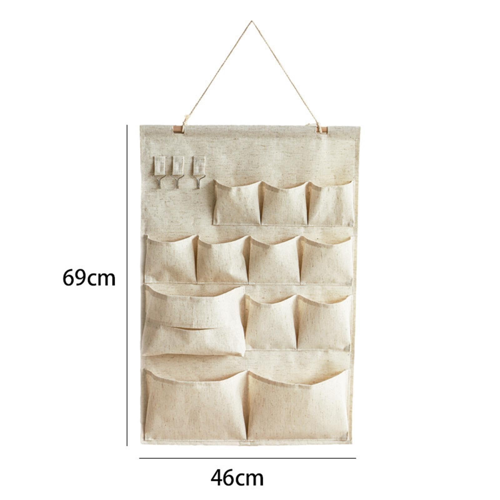 Borsa portaoggetti a parete da 2 pezzi per Camera Bagno