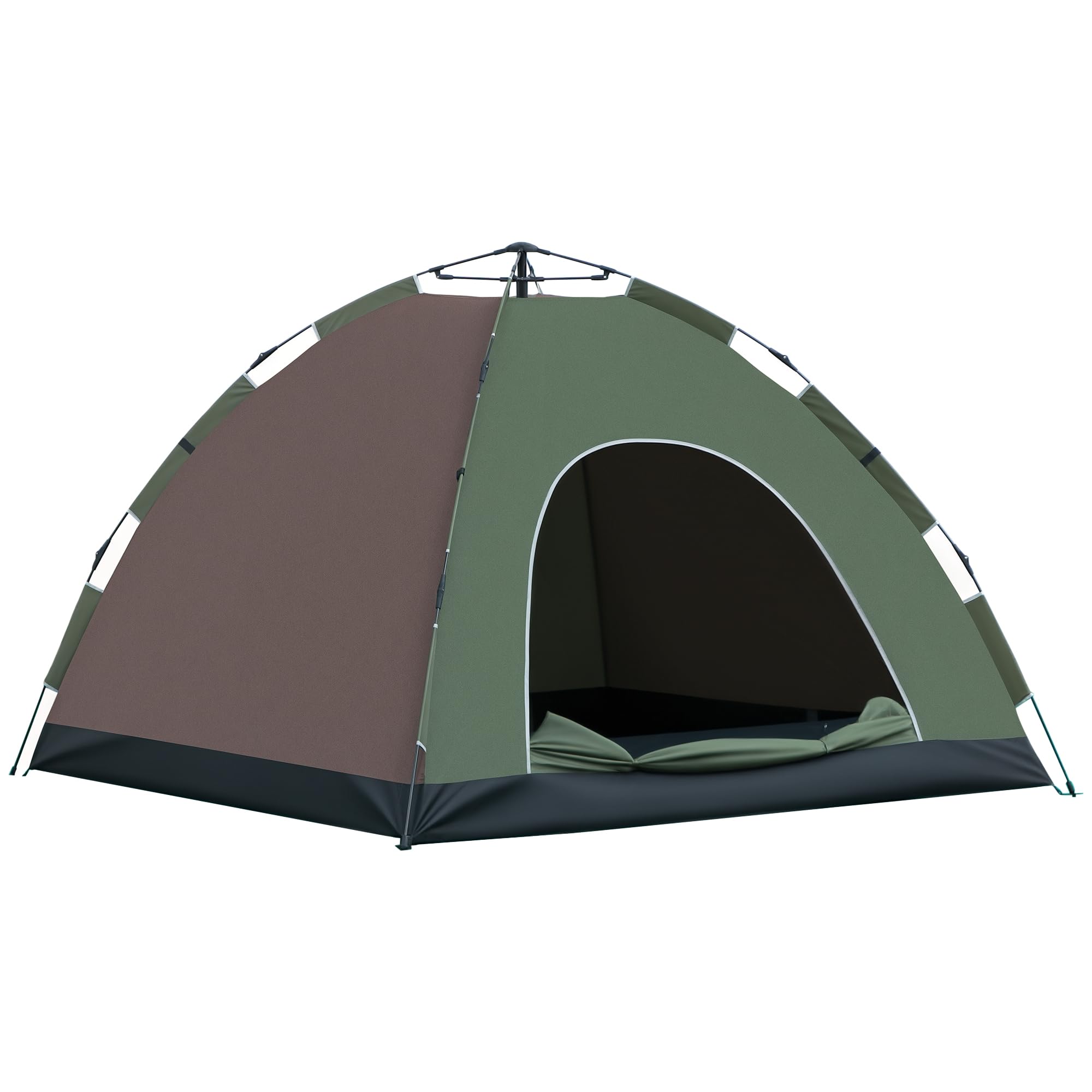 Outsunny Tienda de Campaña Familiar Tipo Túnel para de 4-6 Personas 555x225x190 cm Impermeable 3000 mm Tienda de Camping Plegable con 2 Dormitorios Bolsa para Senderismo Gris y Verde Outsunny Tienda de Campaña Familiar Tipo Túnel para de 4-6 Personas 555x225x190 cm Impermeable 3000 mm Tienda de Camping Plegable con 2 Dormitorios Bolsa para Senderismo Gris y Verde