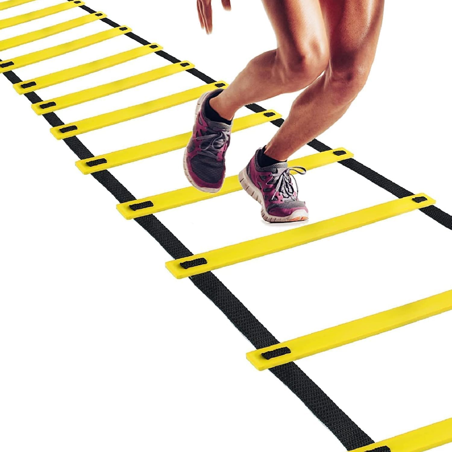Fitfix® Agility Ultimate Training Kit: 2-in-1 Set with Ladder and Hurdles /4-Meter Adjustable Ladder and 5X 6-Inch Hurdles Combo-image-15