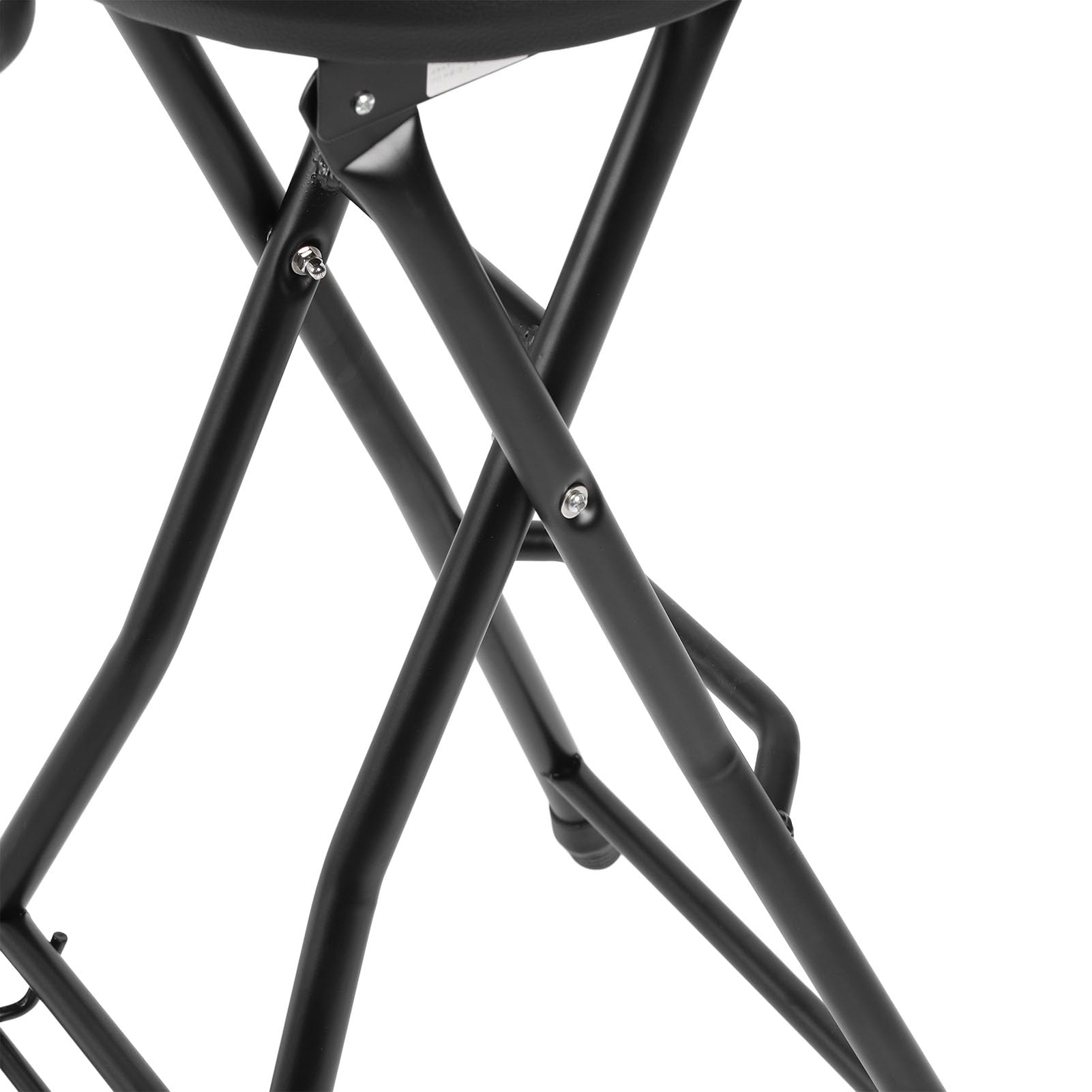 Składany stołek gitarowy, krzesło gitarowe z wbudowanym statywem gitarowym, siedzisko z wyściełaną poduszką, podnóżek, mieści gitary akustyczne, elektryczne i basowe