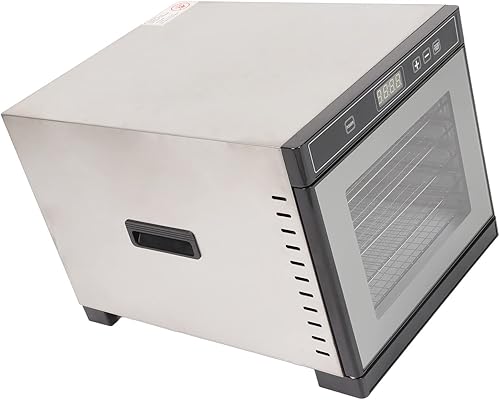 Miniatura 8 de Haofy Deshidratador de alimentos, deshidratador de acero inoxidable, simple 6 capas de ahorro de energía para cocina (enchufe de EE. UU. 110 V)