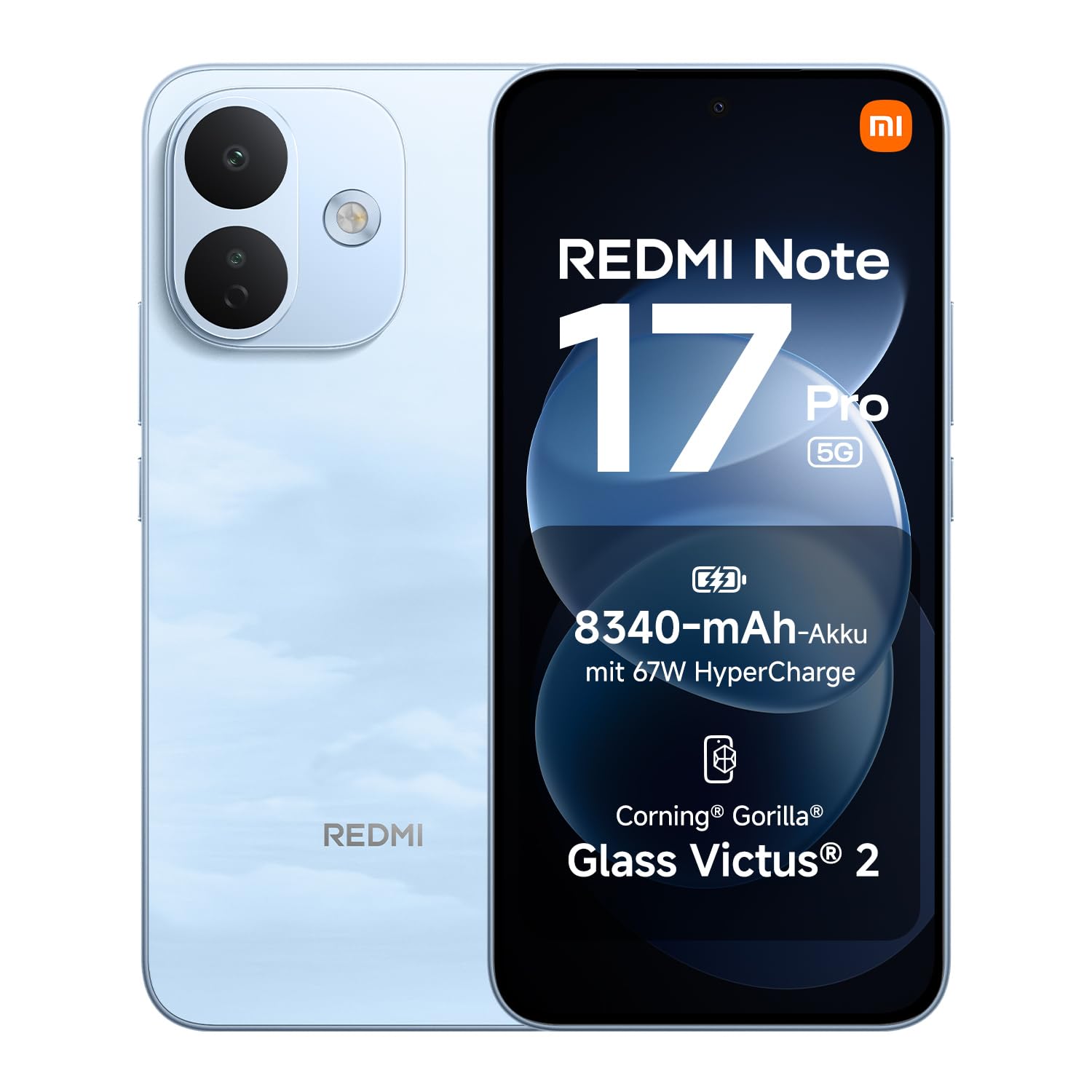 XIAOMI REDMI Note 17 Pro 5G, Smartphone 8+512 GB, Sky Blue, 8340 mAh Akku