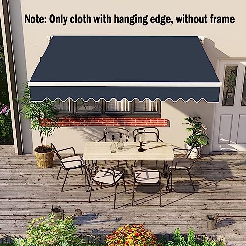 Toile de rechange auvent rétractable terrasse polyester imperméable