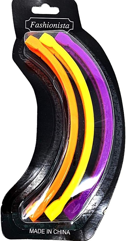 Crispy Collection Long Banana Clips Hair Combs Set of 3