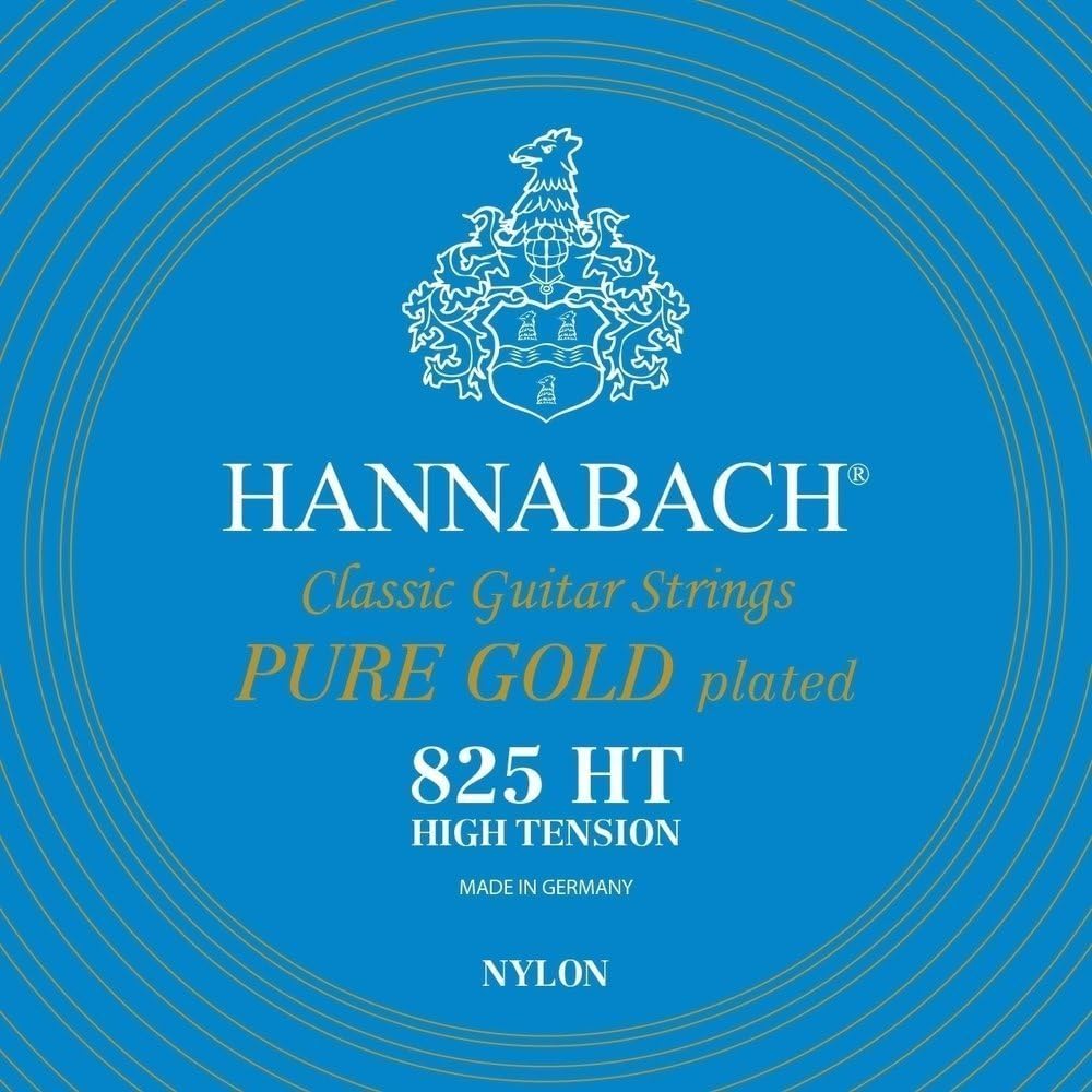 Classical Guitar Strings Series 825 High Tension Pure Gold gold-plated - Complete set