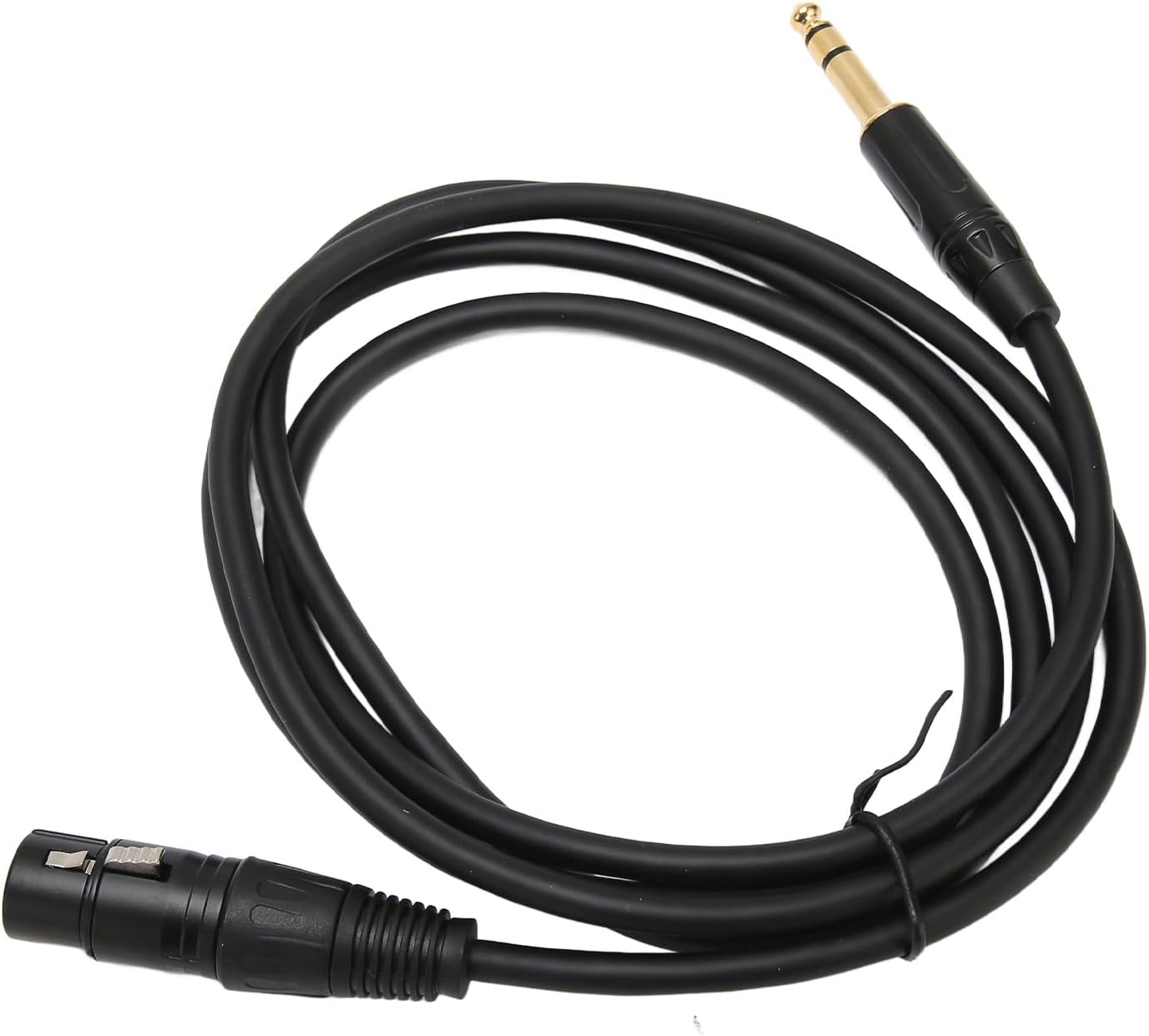 XLR 3Pin Female to 1/4 Inch Cable, HIFI Sound 22 AWG Oxygen Free Copper 6.35mm Gold Plated Connector, for Nady CM 2S for Azden SGM 1X Mic (1.8m)