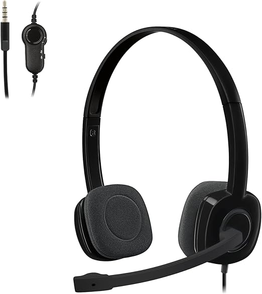 Headset com fio Logitech H151